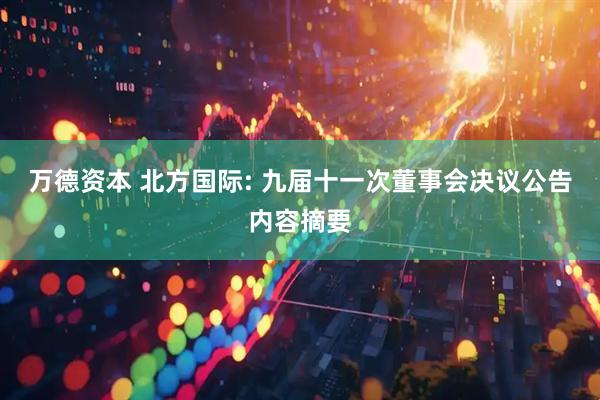 万德资本 北方国际: 九届十一次董事会决议公告内容摘要